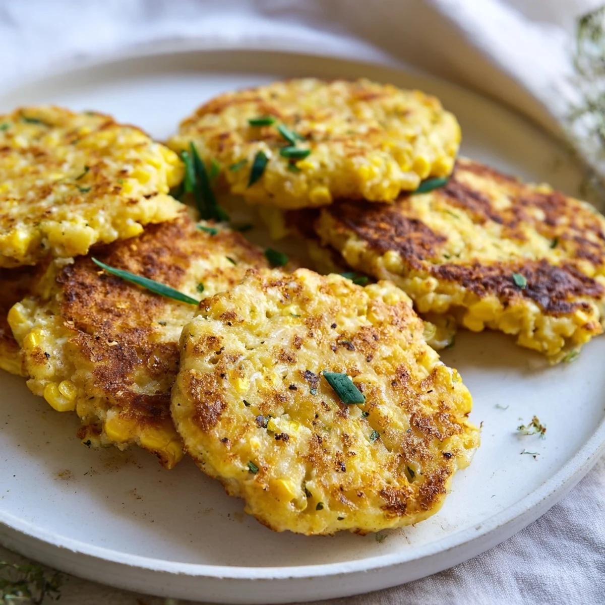 Golden corn and cheddar fritters, crispy and golden brown, ready for dipping into salsa.