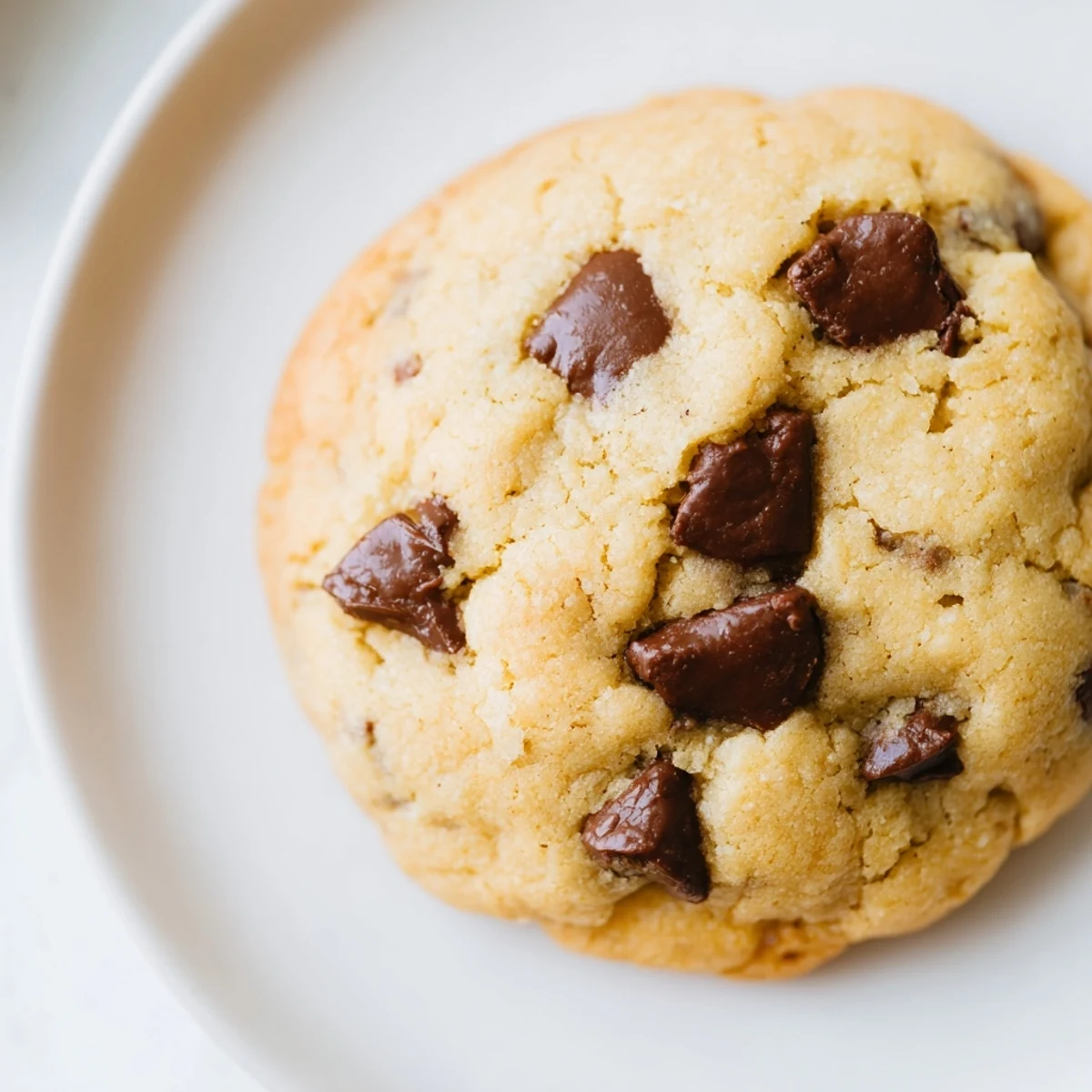 Sweet aroma of baking: homemade air-fryer chocolate chip cookies, chewy and loaded with chocolate chips.
