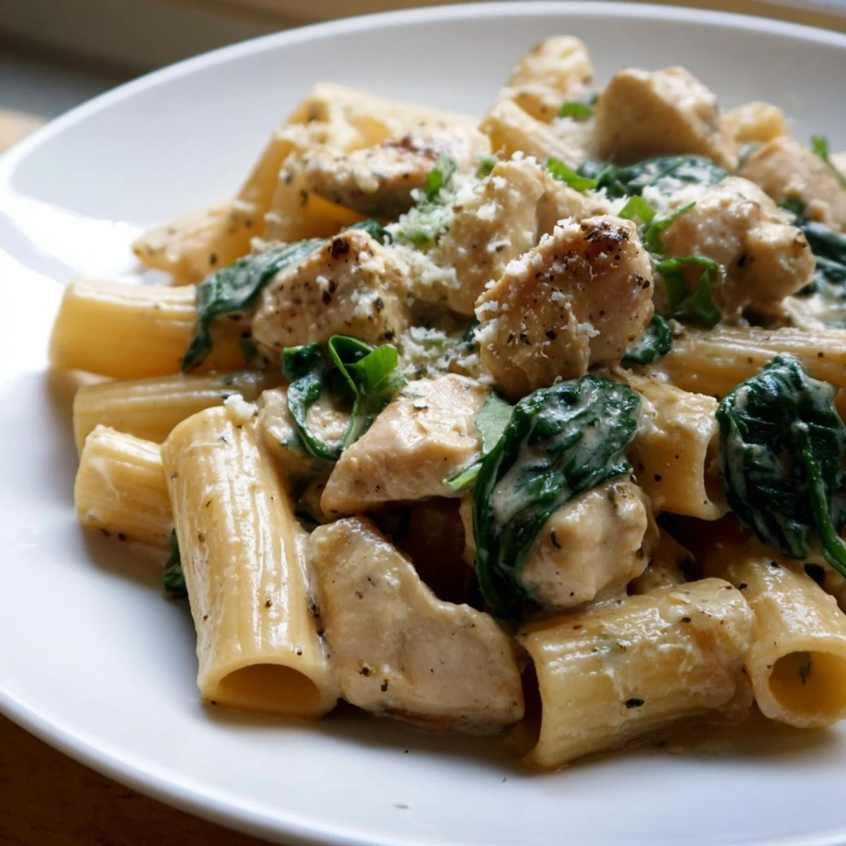 Creamy, flavorful Budget-Friendly Marry Me Chicken Pasta: golden chicken pieces swimming in a rich tomato sauce.