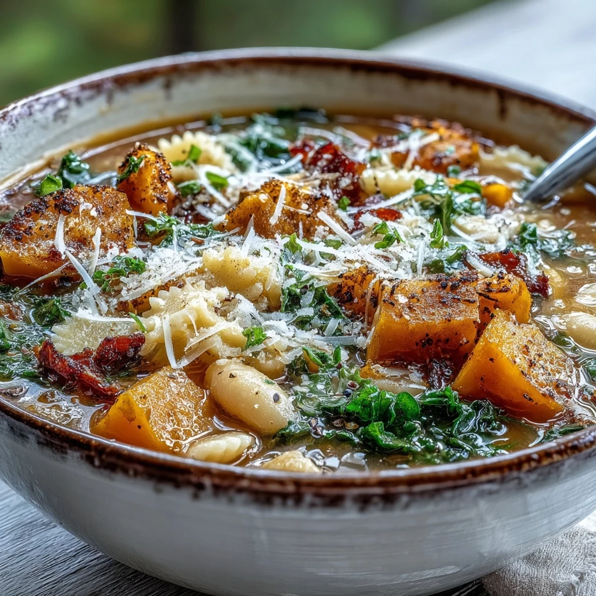 Fall Minestrone Butternut Kale