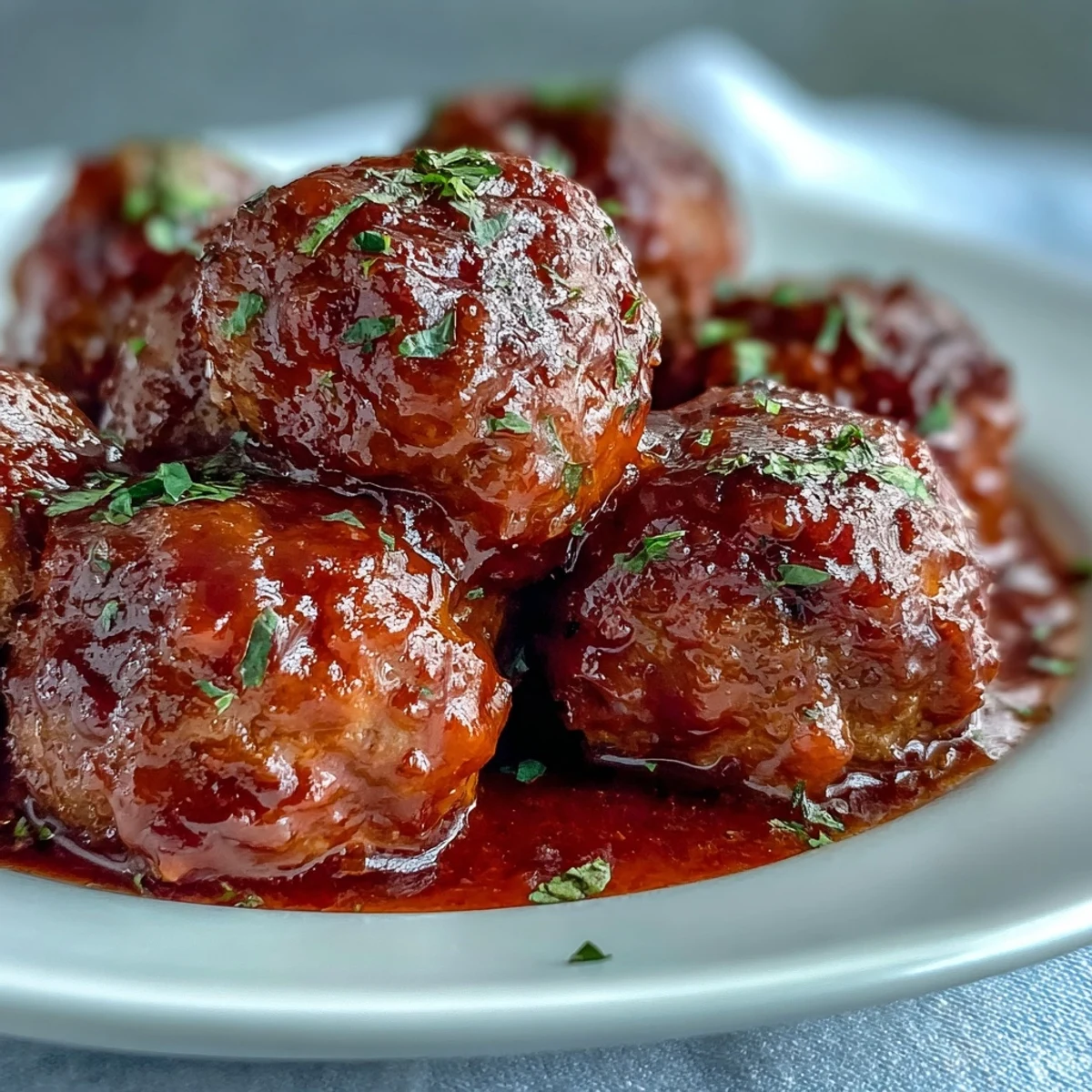 Golden meatballs coated in apricot preserves and soy sauce fill a slow cooker, ready to serve over fluffy white rice.  