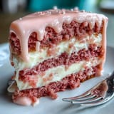 Blush-pink Rosé Velvet Cake, beautifully frosted, ready for celebration.