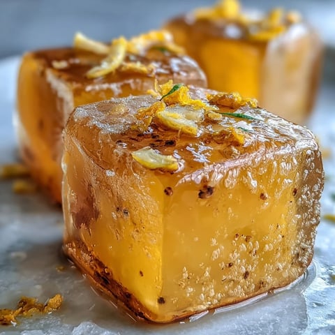 Vibrant Lemon Ginger Turmeric Wellness Cubes ready to boost your day.