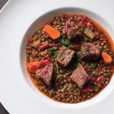 One-Pot Spicy Beef Lentil