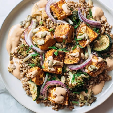 Hearty Roasted Vegetable Farro