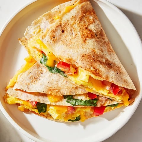 Folded Tortilla Breakfast Hack