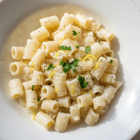 Creamy Garlic Butter Ditalini