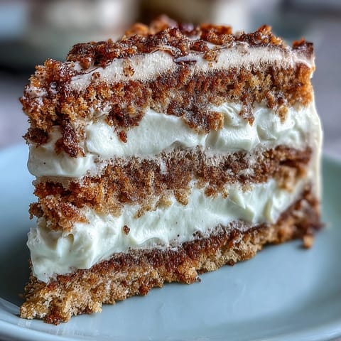 A close-up of Fluffy Hojicha Cake slices, highlighting the airy genoise sponge layers and creamy hojicha whipped cream frosting.