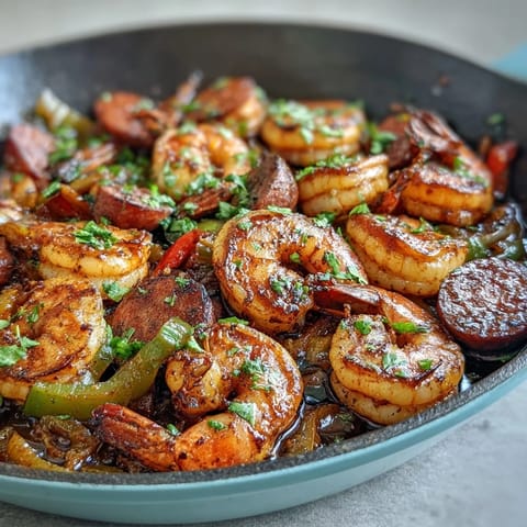 Keto Cajun Shrimp Skillet