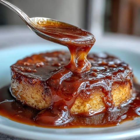 2. Silky miso caramel sauce poured over roasted pears, adding an umami-rich twist to a classic dessert.  