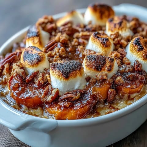 Candied Yams Marshmallow Pecan