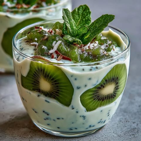 Kiwi Lime Chia Cups
