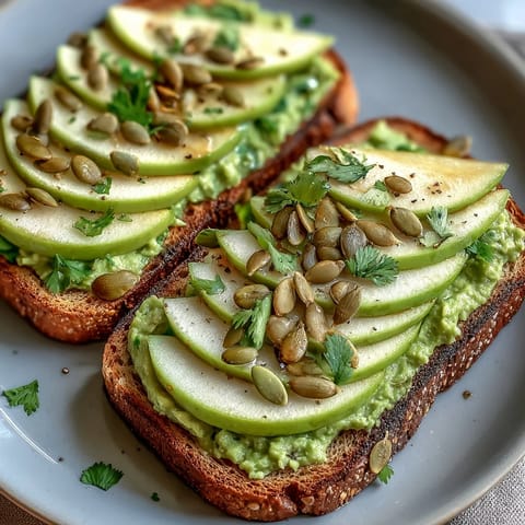 Avocado Green Apple Toast