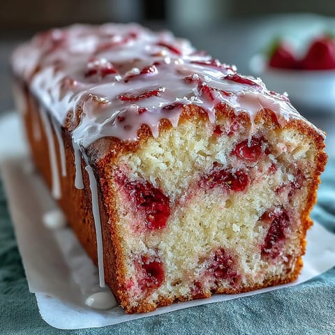 Strawberry Swirl Pound Cake