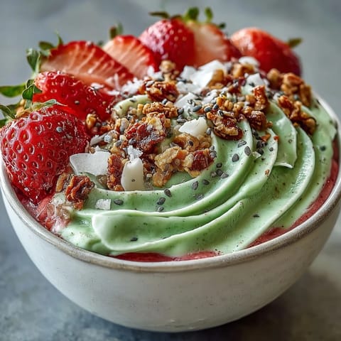 Strawberry Matcha Frappuccino Style