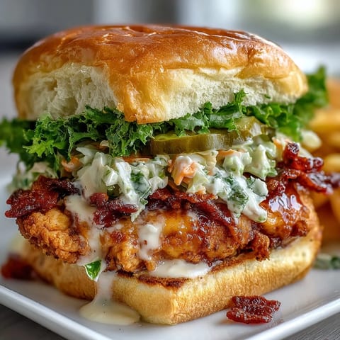 Tender, flavorful Crockpot Mississippi chicken sliders topped with crisp coleslaw, served warm for a satisfying bite.  