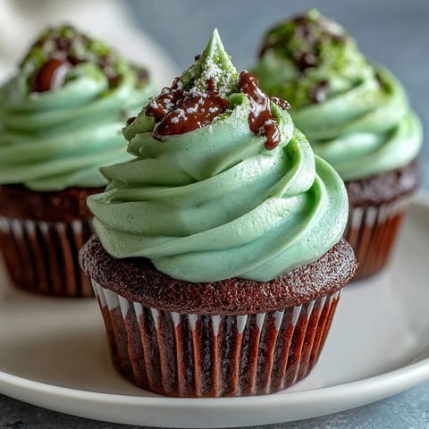 St Patricks Green Velvet Cupcakes