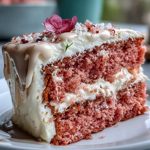 Elegant pink rosé velvet cake with shimmering gold drip, perfect for bridal showers.