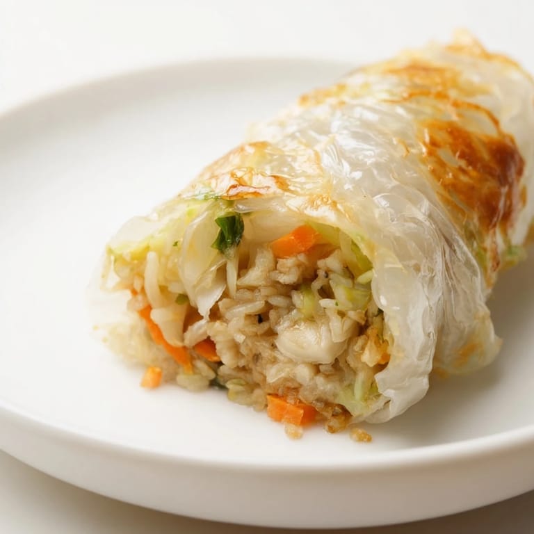 Imagine perfectly cooked Crispy Rice Paper Dumplings, hot from the skillet, ready to serve and enjoy.