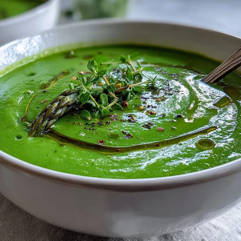 Hearty and nourishing, the Big Green Immunity-Boosting Vegetable Soup blends spinach and cashews, paired with crusty whole-grain bread for dipping.