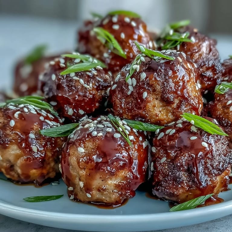 Tender Spicy Chili Honey Turkey Meatballs served over fluffy white rice with lime wedges on the side.