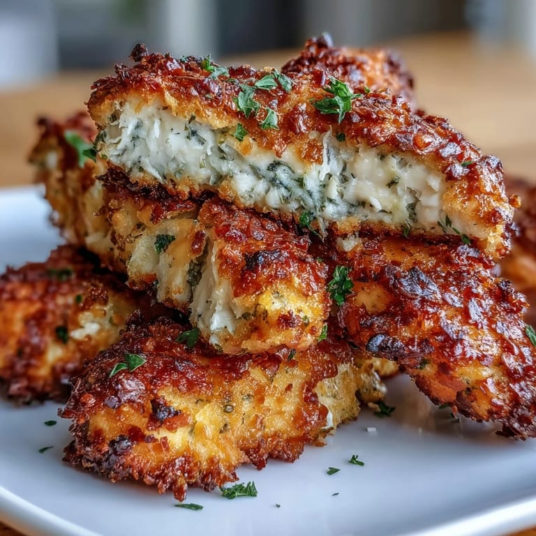 Savory Parmesan and almond-crusted chicken tenders paired with a crisp ranch slaw, perfect for a quick and flavorful keto dinner.  