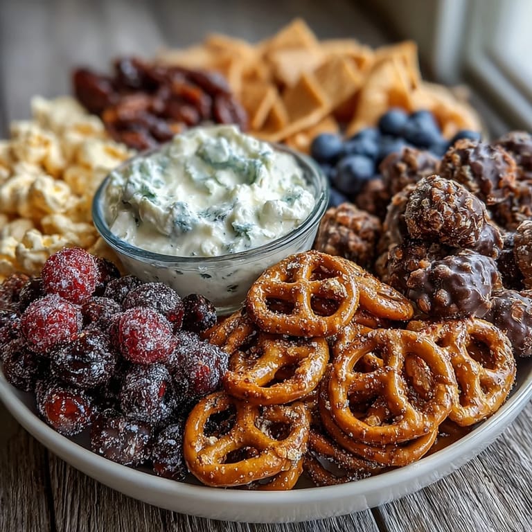 Whimsical Pisces Zodiac Snack Board with Blue Fruits and Treats: An enchanting, blue-hued snack board filled with fruits, cheeses, and candies for a celestial celebration.