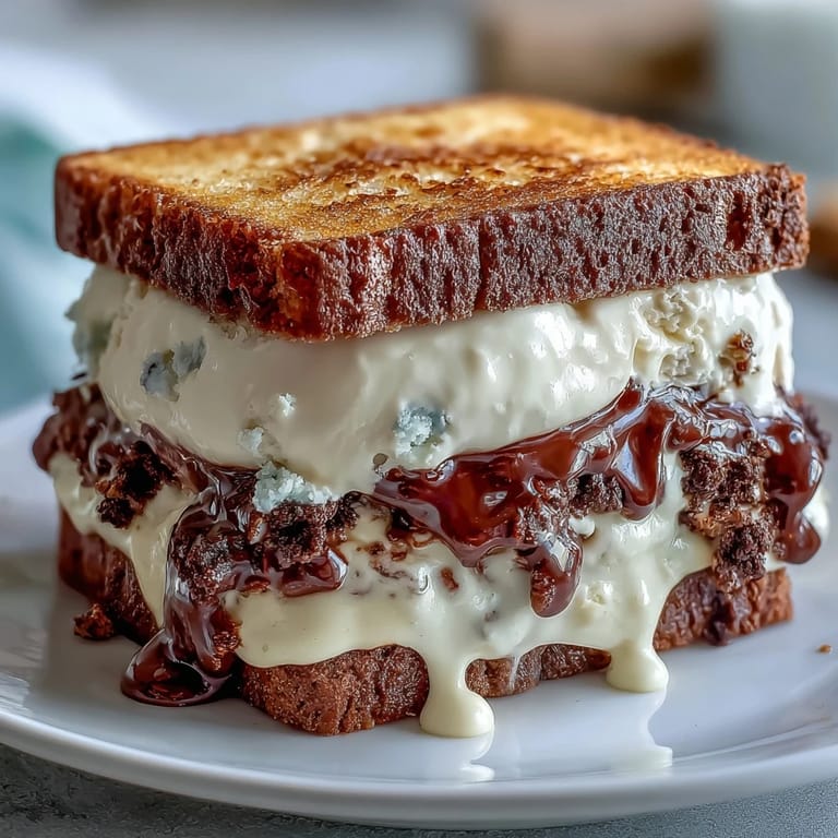 Decadent vanilla bean frappuccino ice cream sandwiches feature smooth frozen vanilla cream nestled between deep, chocolatey espresso-flavored cookies.