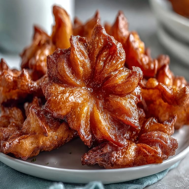 Crispy dandelion fritters featuring a delicate crunch, accompanied by a refreshing herb and lemon dipping sauce.