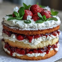 Spring Cakes: Naked Cake with Strawberries and Cream
